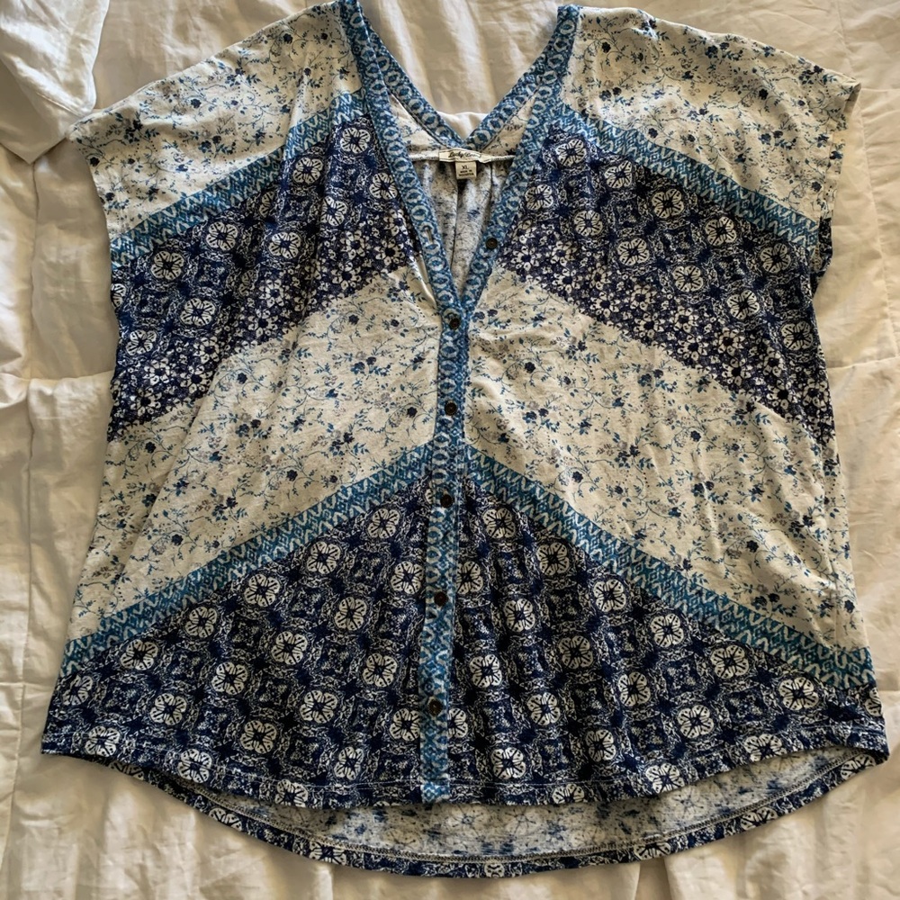 Lucky Brand cotton top size XL